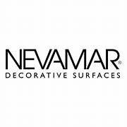 Logo of nevamar, featuring black text reading "nevamar" and the tagline "decorative surfaces" underneath, all on a white background.